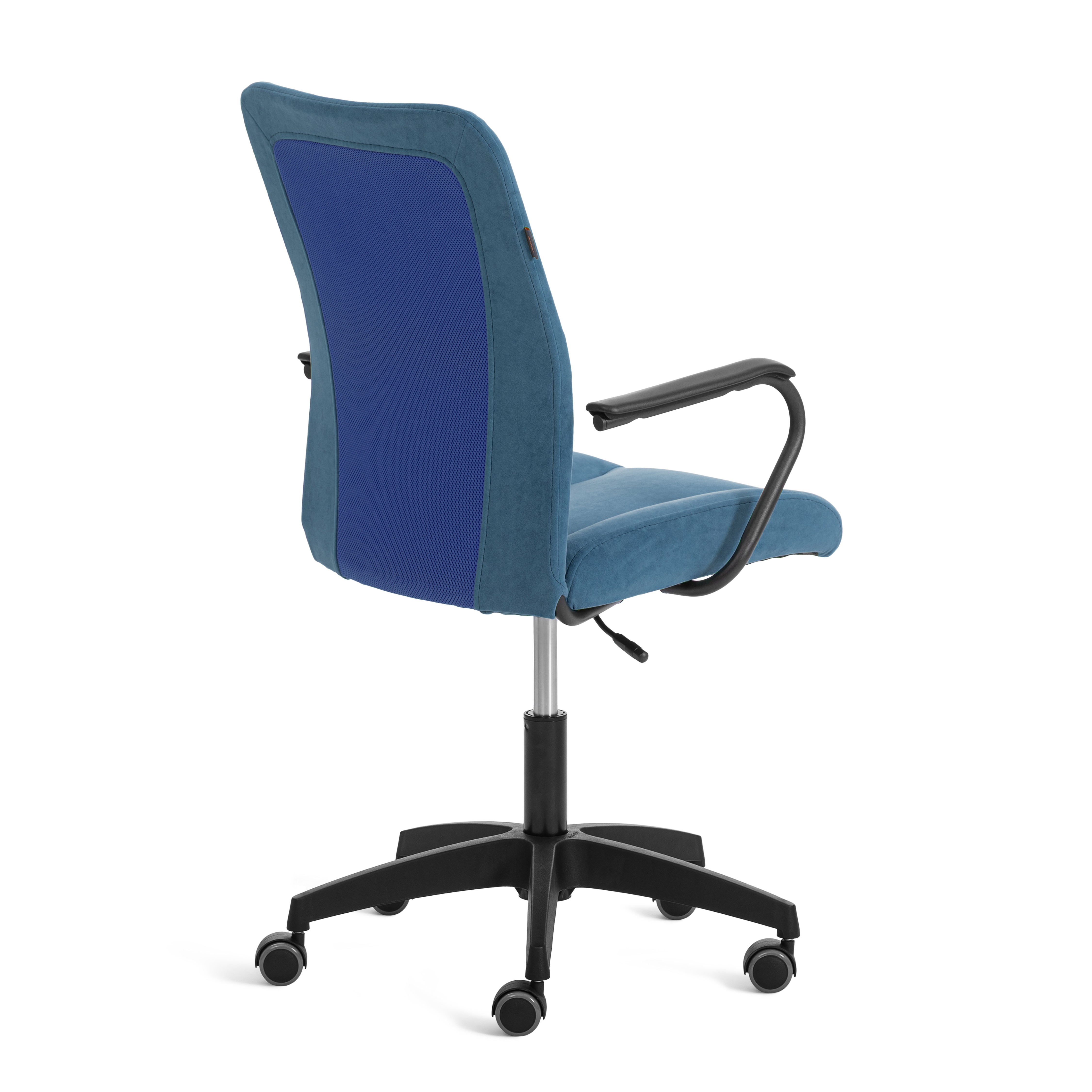 Компьютерное кресло TETCHAIR Стафф велюр сетка синий - фото 3