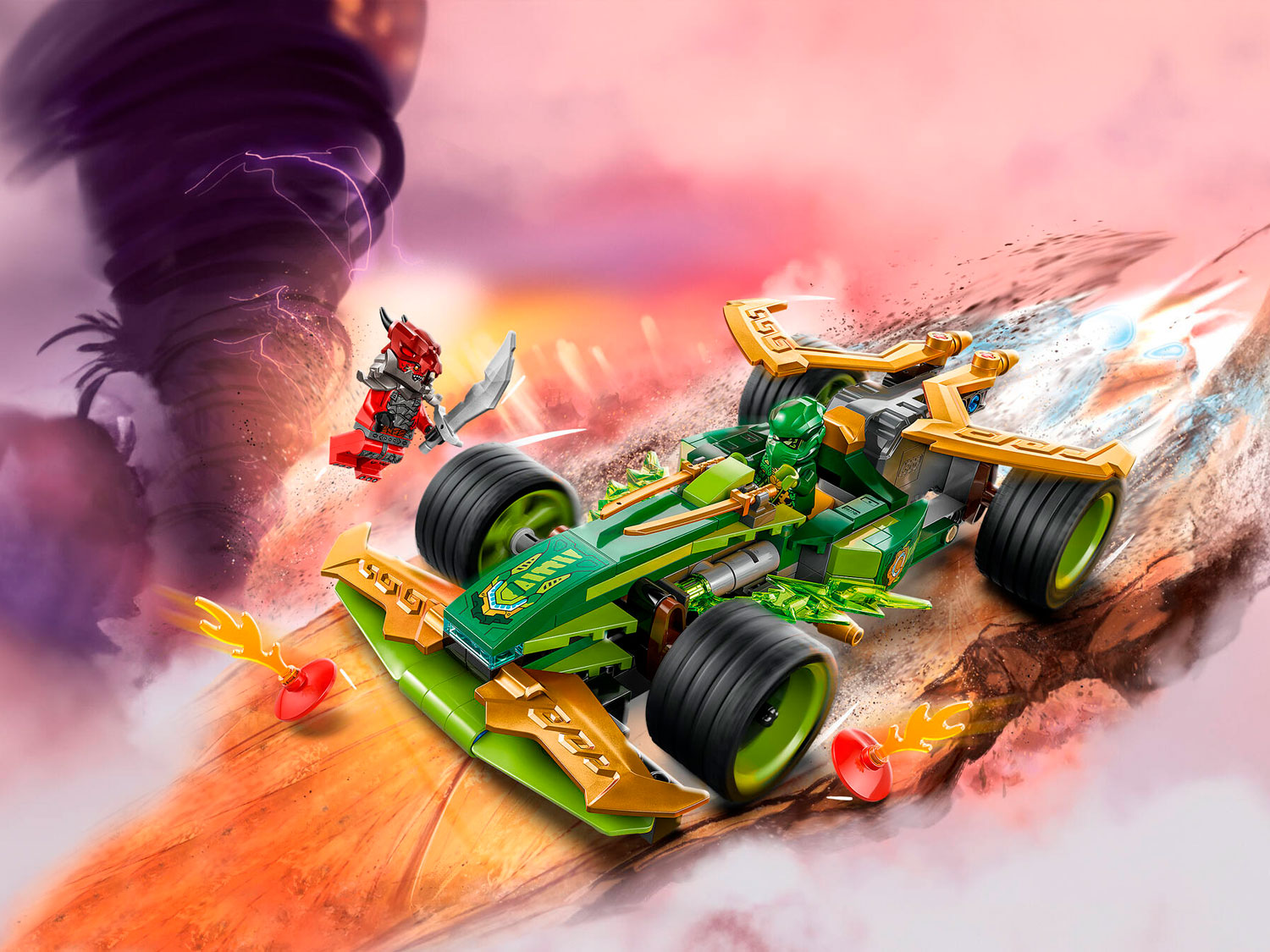 Конструктор LEGO NINJAGO Гоночный автомобиль 181 дет. - фото 8