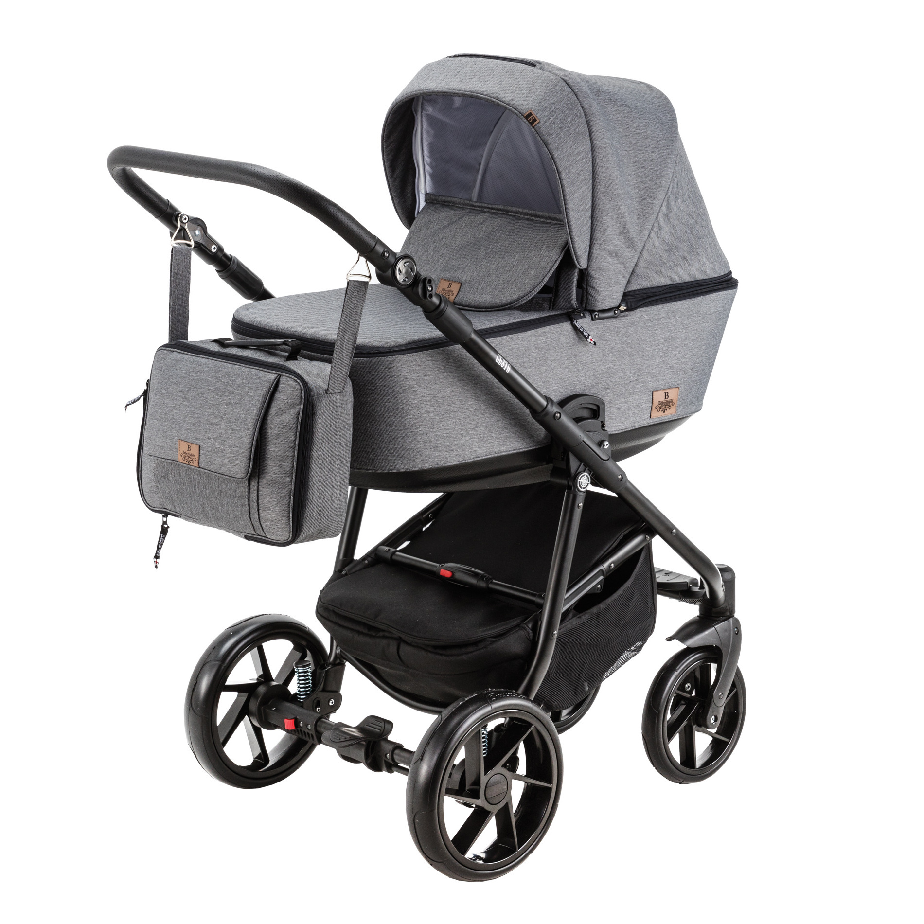 Коляска 3в1 BeBe-mobile серый - фото 1