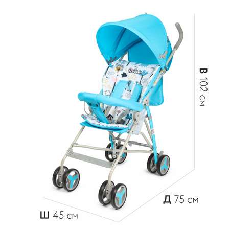 Коляска прогулочная Babyton Light Blue