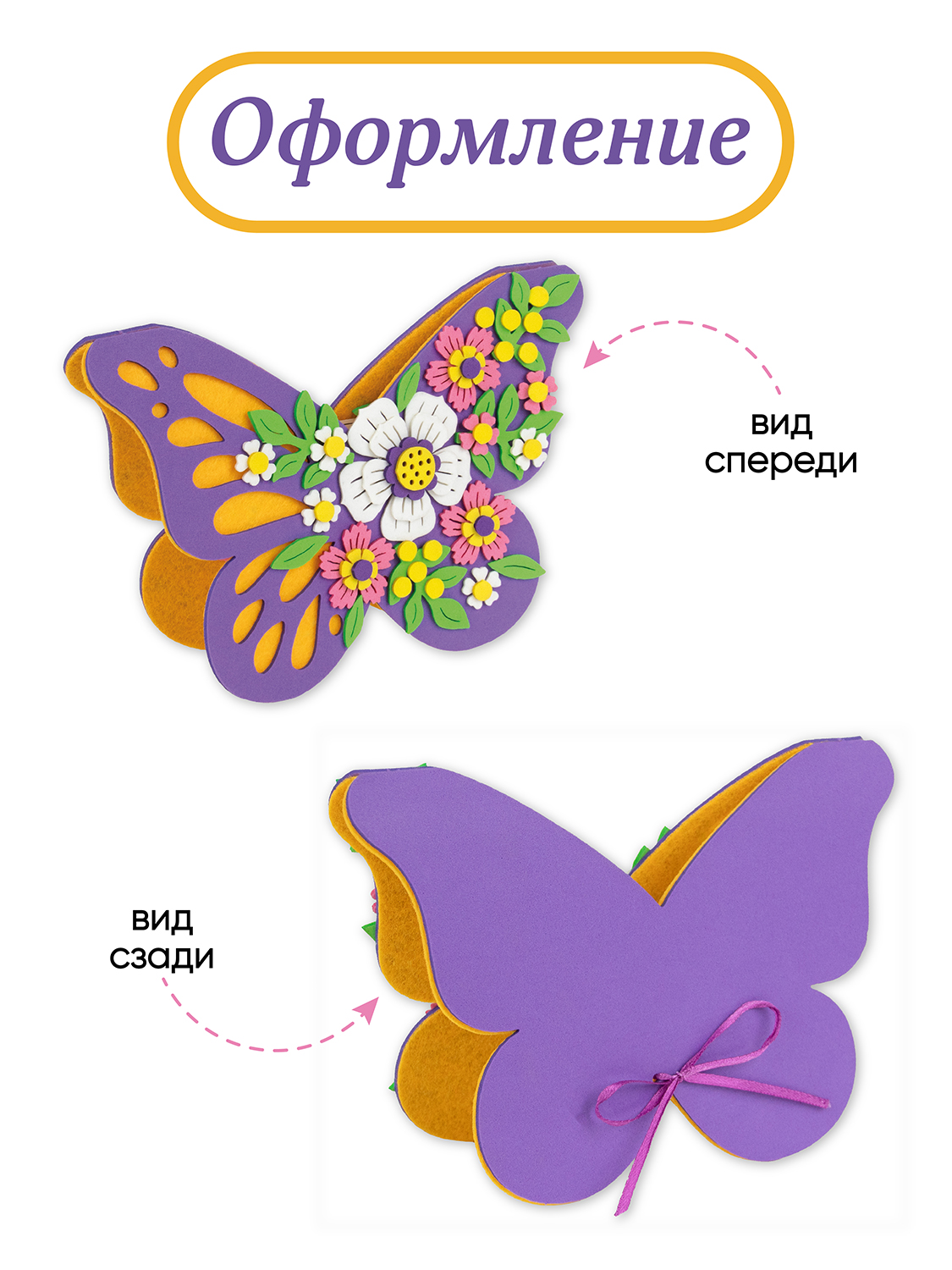 Набор для творчества Santa Lucia аппликация Бабочка - фото 5