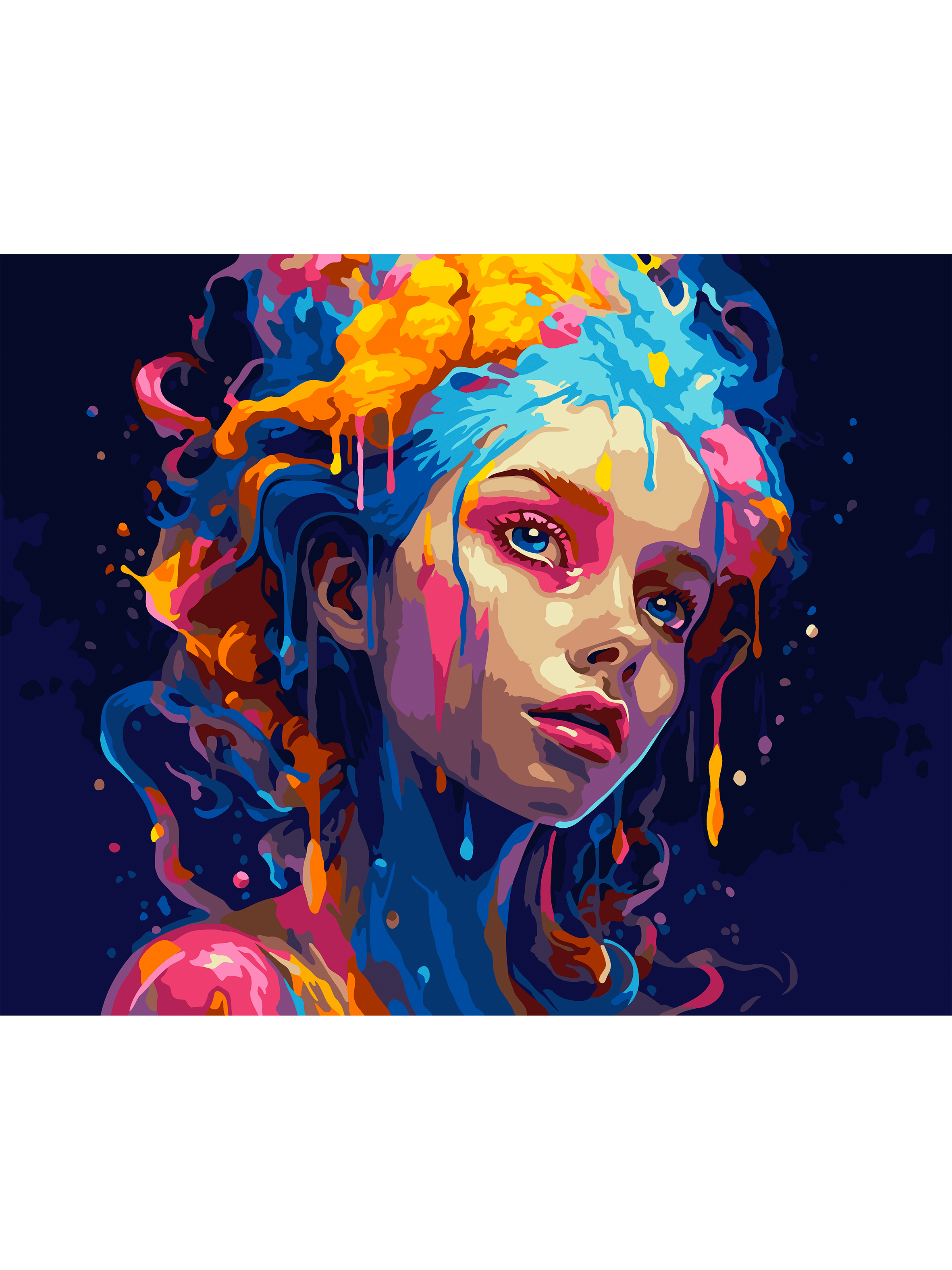 Картина по номерам Hobby Paint Цветная девушка в ассортименте - фото 2