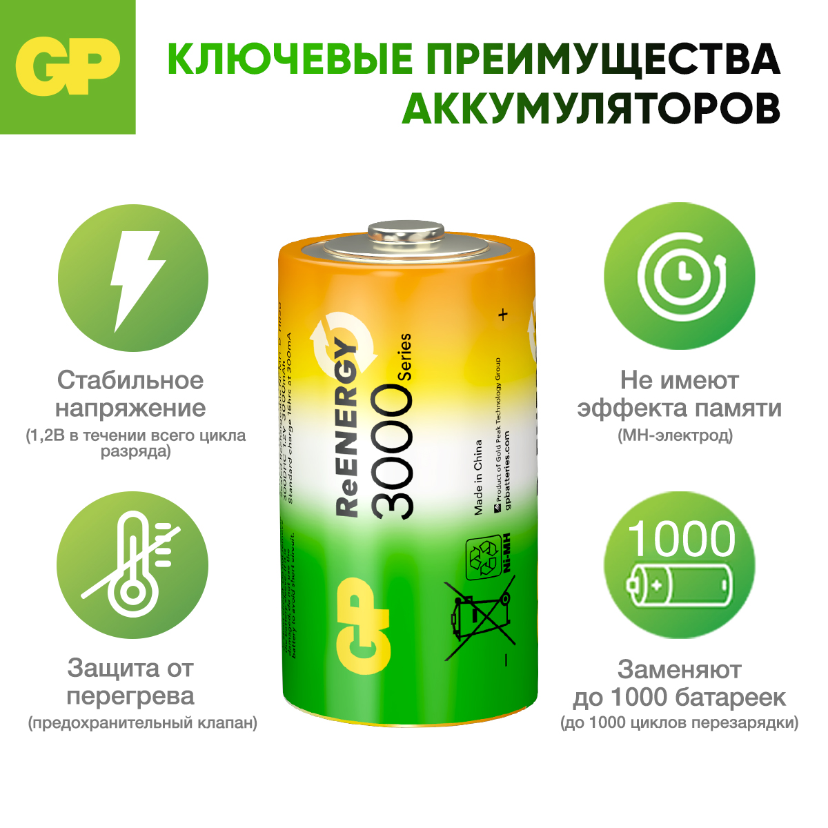 Набор аккумуляторов GP - - фото 4