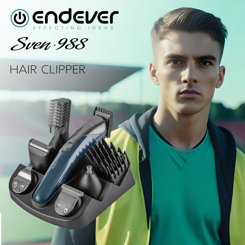 Машинка для стрижки волос ENDEVER Sven-988 - фото 8