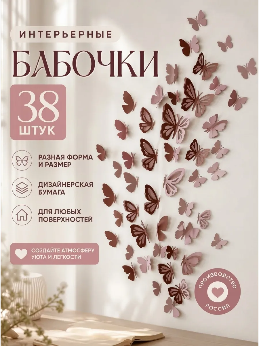 Наклейка PaperInspiration Art Бабочки - фото 1