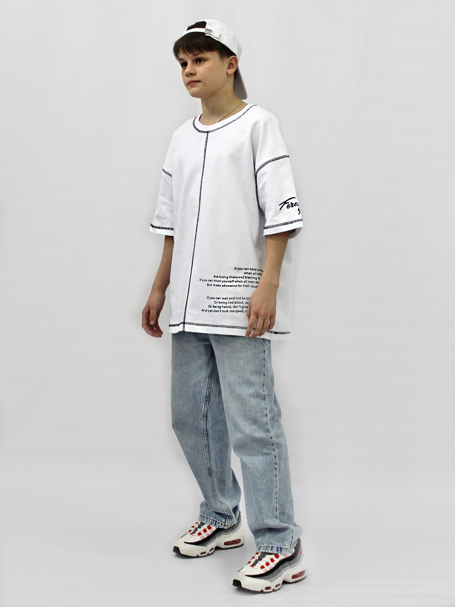 Футболка STELLA MODA 11604_белый - фото 6