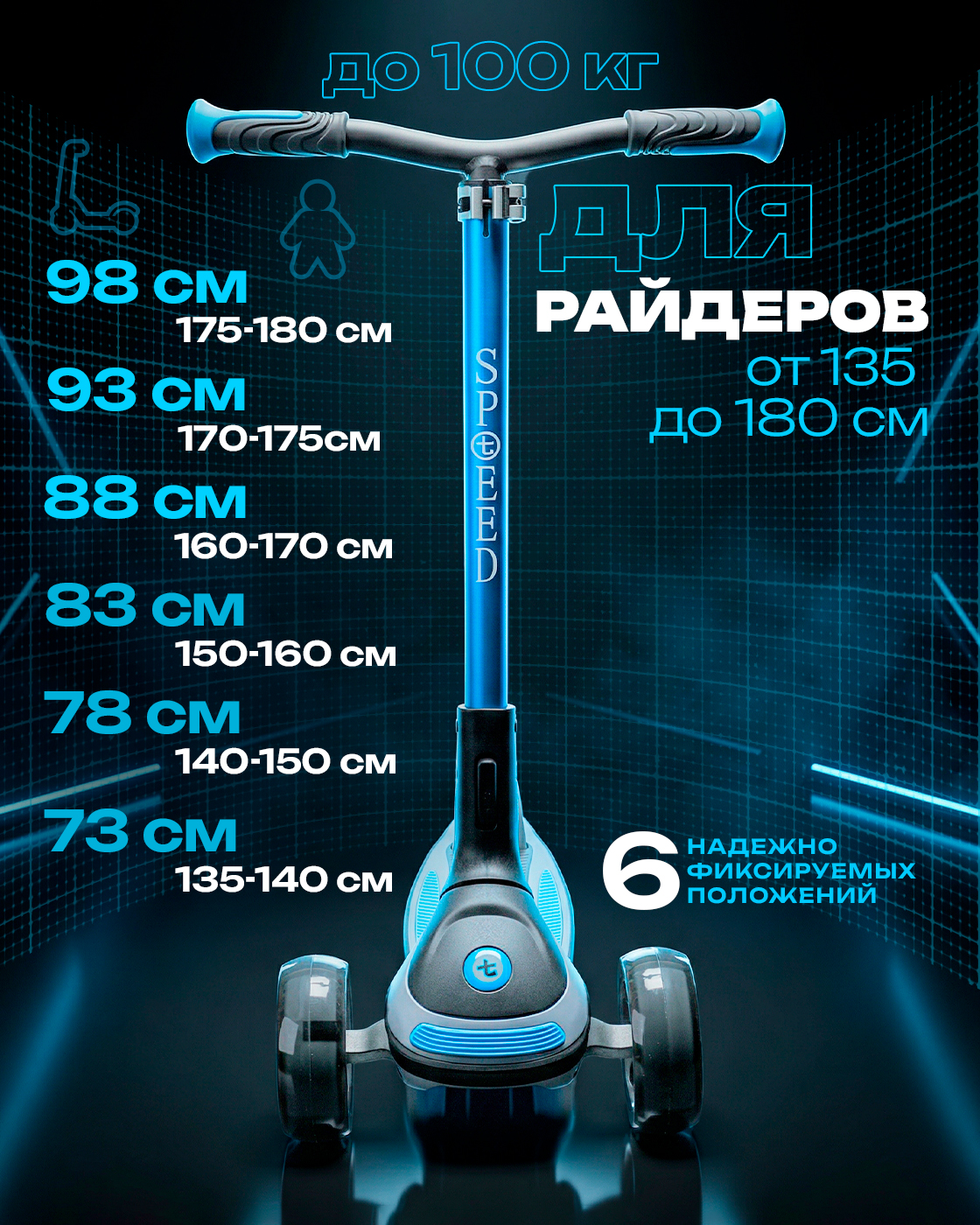 Самокат TopGear трехколесный - фото 2