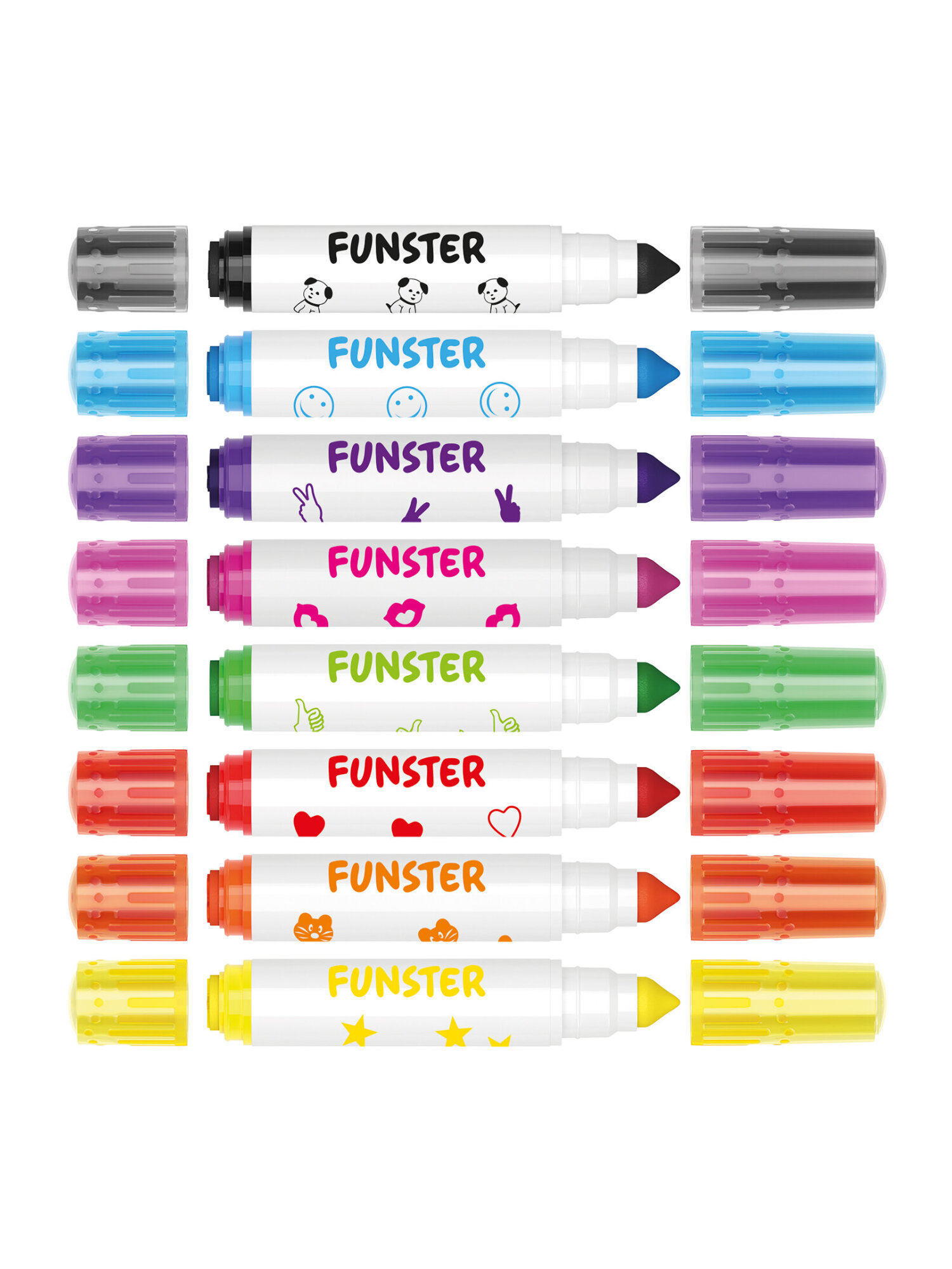 Фломастеры Funster двусторонние 8 шт. - фото 2