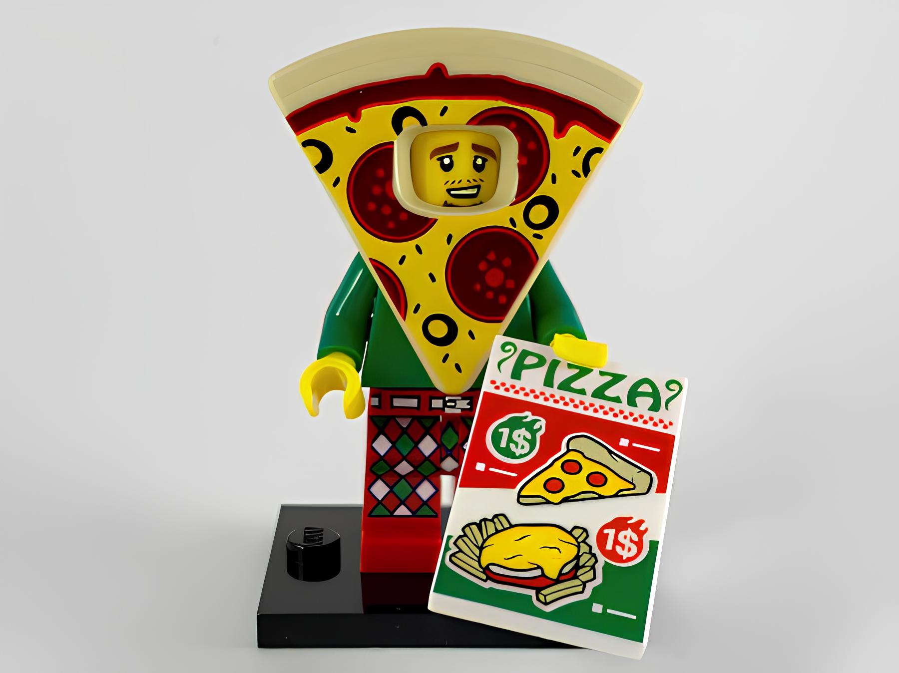 Фигурка LEGO Pizza Costume Guy col19-10 - фото 1