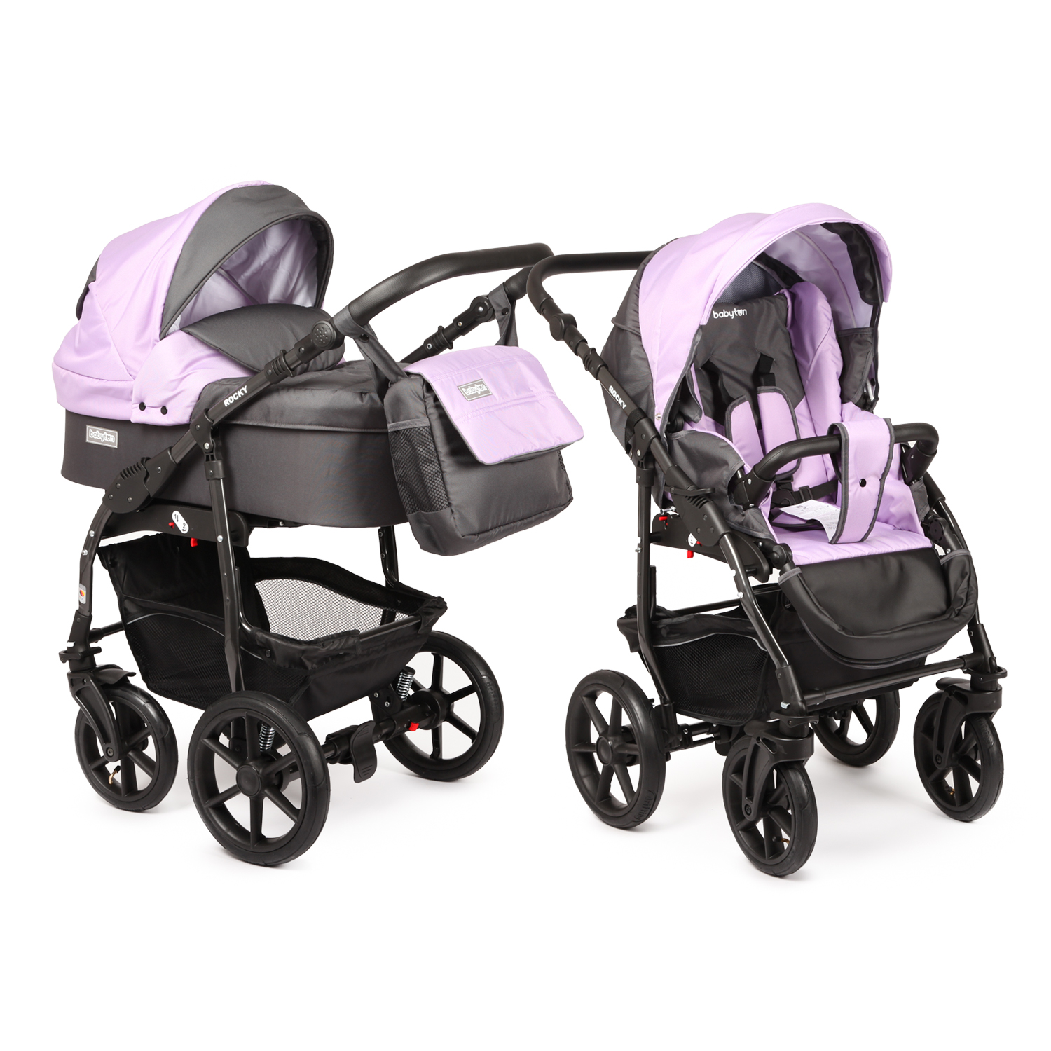 Коляска 2в1 Babyton Rocky Purple - фото 1