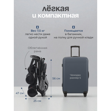 Коляска прогулочная TOMMY Trip серый