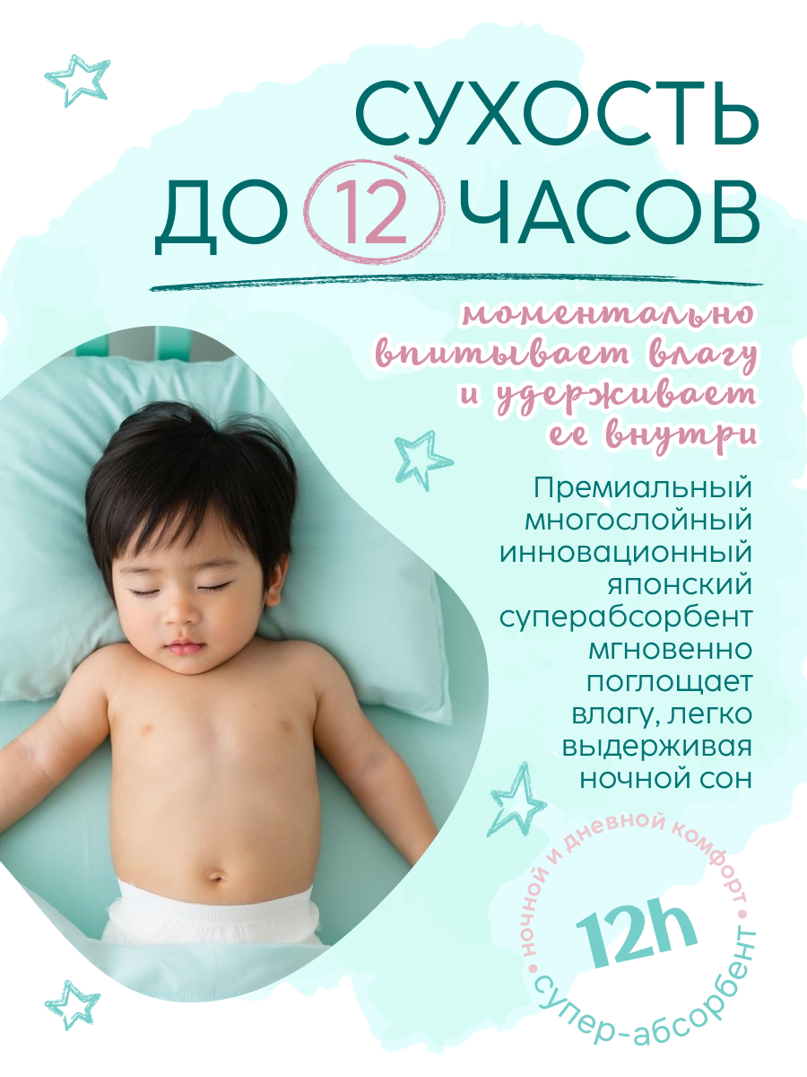 Трусики MARABU для новорожденных XXL 30 шт. - фото 2