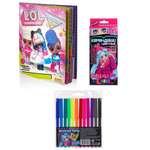 Альбом Panini с карандашами и фломастерами