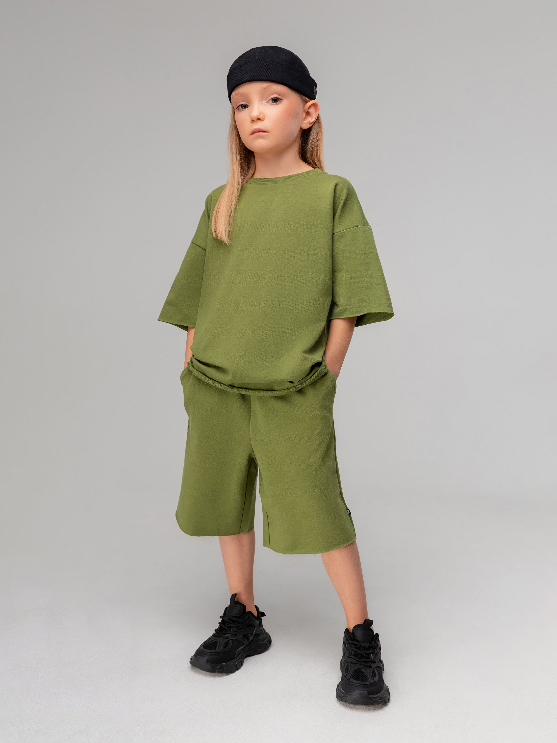 Футболка и шорты Bodo 11-289МU_оливковый - фото 3