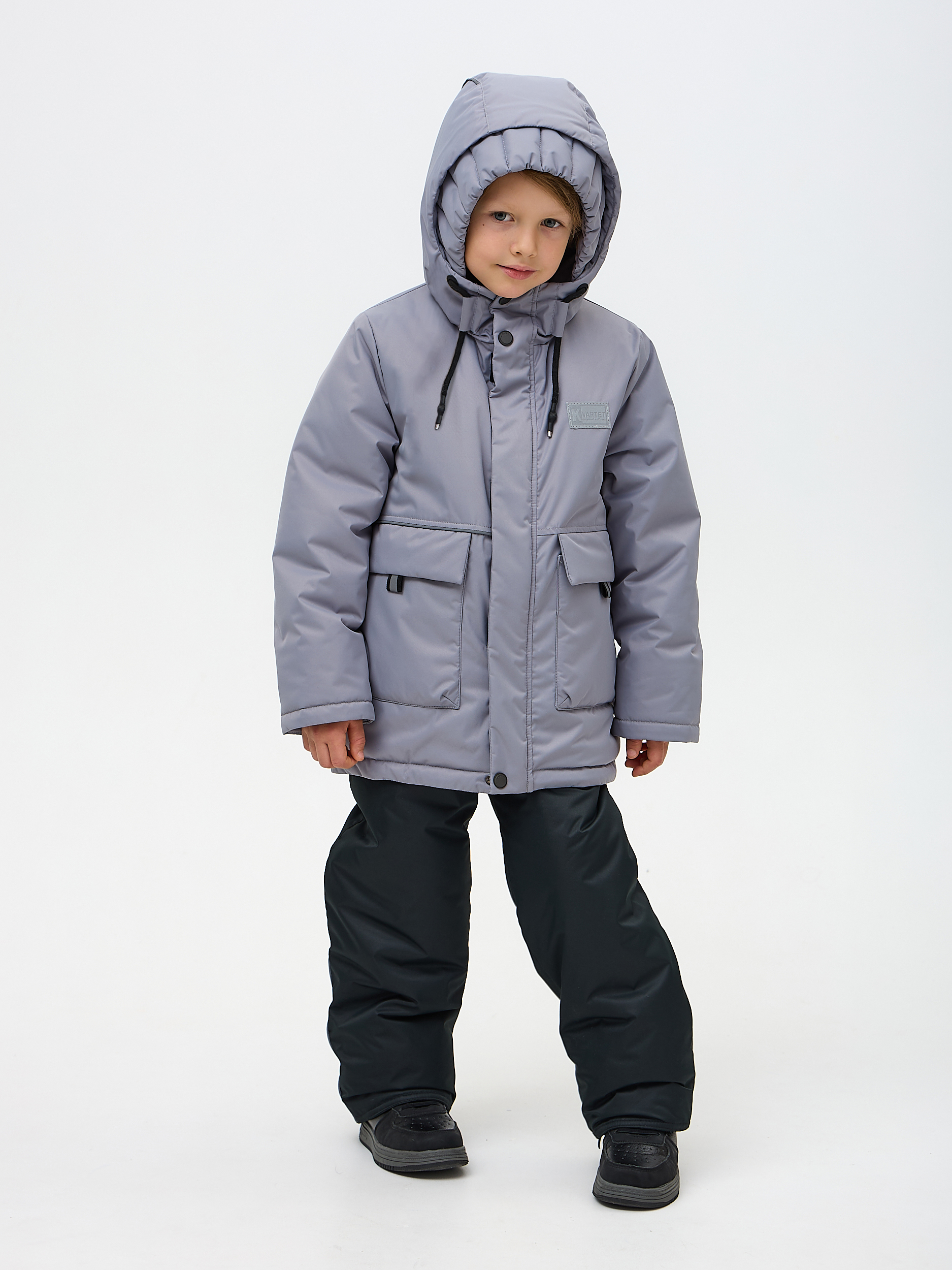 Куртка и полукомбинезон Kvartet 754 серый - фото 4