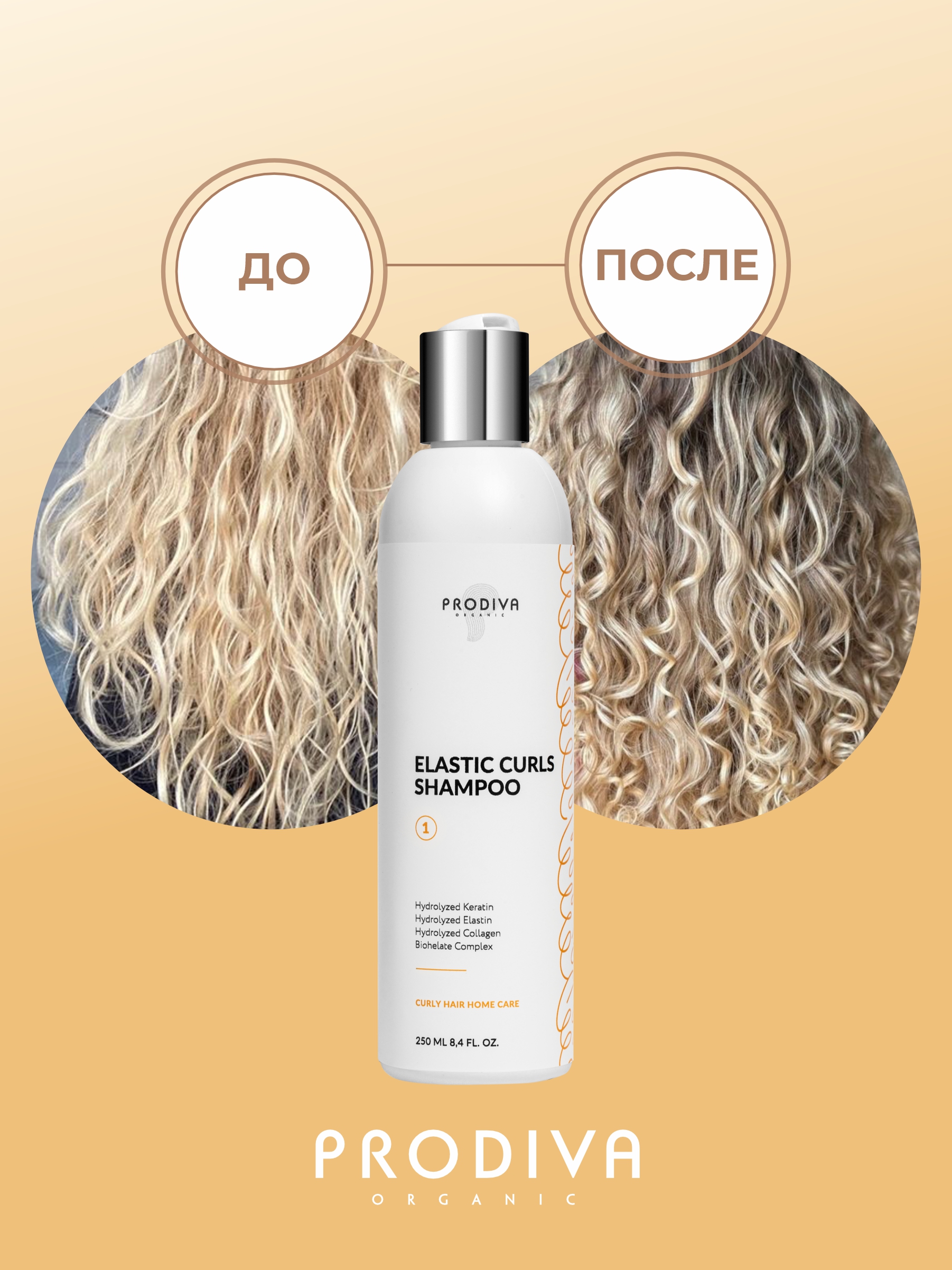 Шампунь PRODIVA для кудрявых и вьющихся волос 250 мл - фото 4