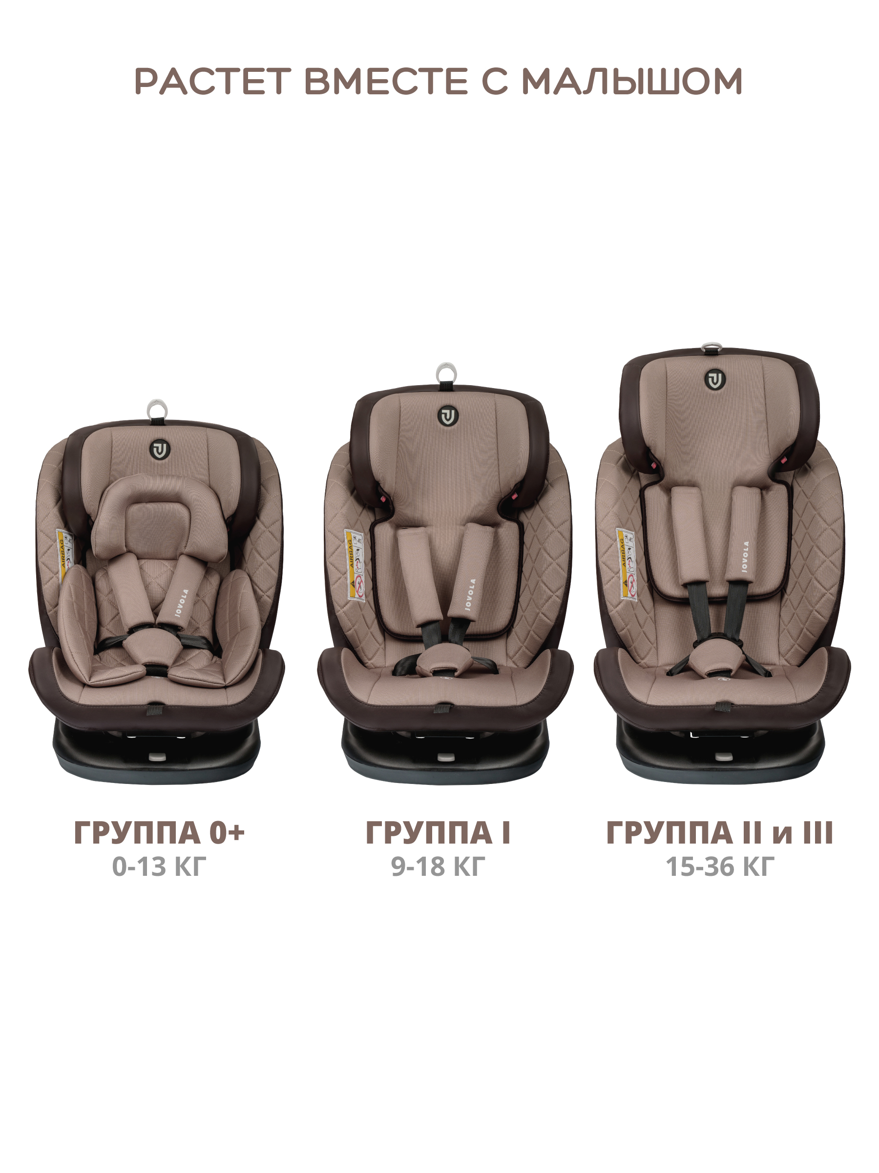 Автокресло Indigo Fuller Isofix 0+/1/2/3 (0-36 кг) бежевый - фото 11