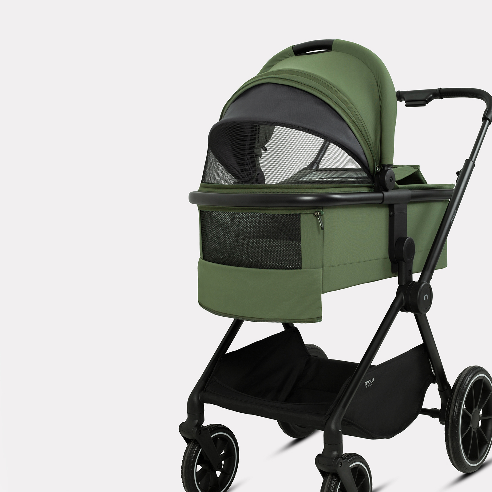 Коляска 3в1 MOWbaby AMBER зеленый - фото 6