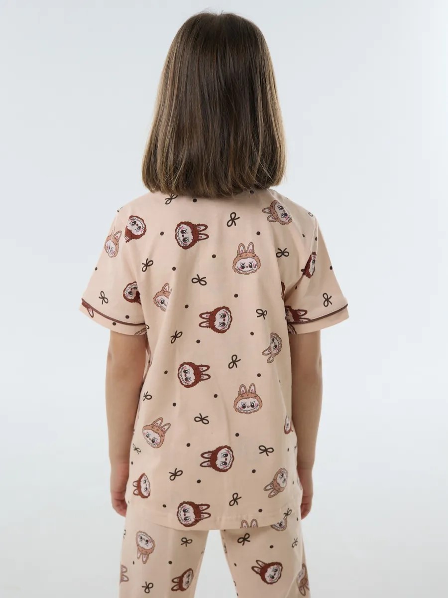 Пижама YAXX 04-пижама лабубу /бежевый - фото 4