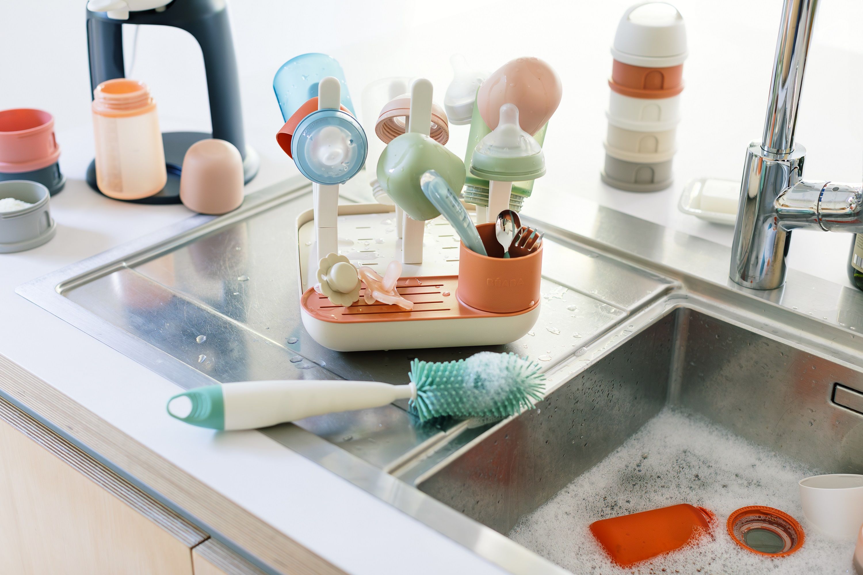 Сушилка BEABA для детских бутылочек серая - фото 19