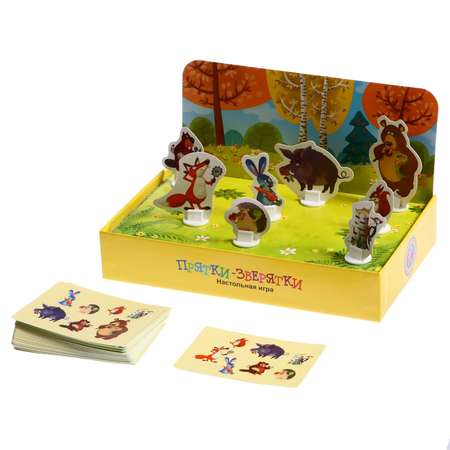Настольная игра Sima-Land Прятки зверятки