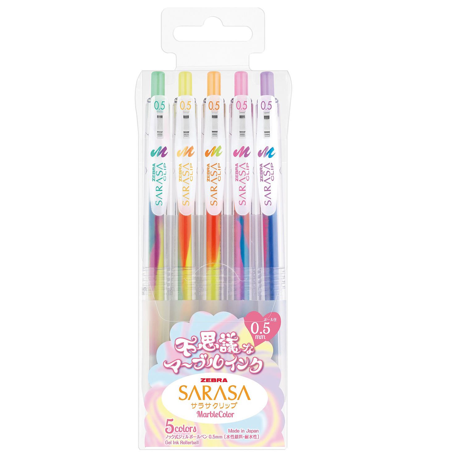 Ручка гелевая zebra 5 шт. - фото 11