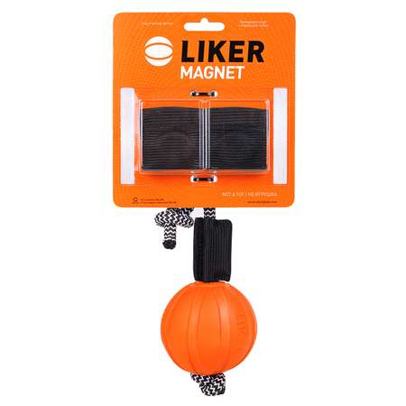 Игрушка для собак Liker Корд Мячик с магнитами малый
