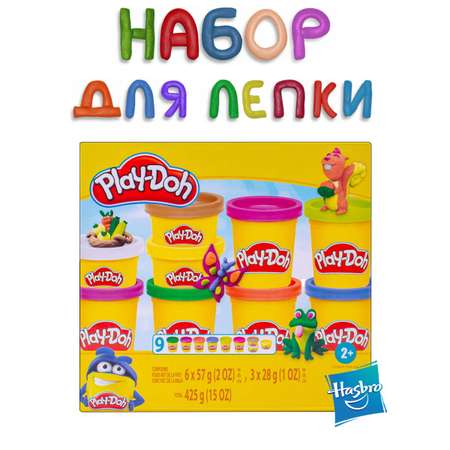 Масса для лепки Hasbro Play-Doh Лесные друзья 9 цв.
