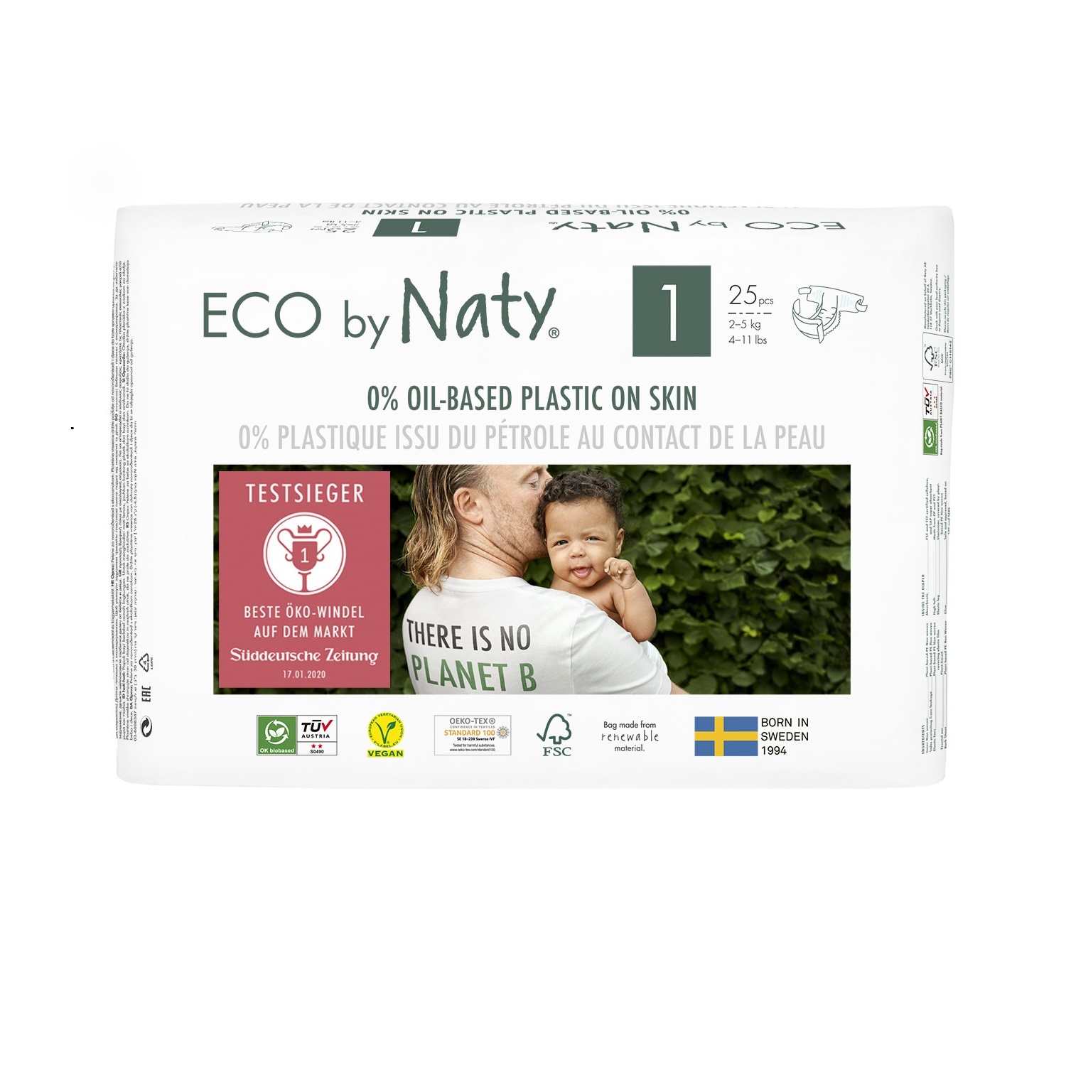 Подгузники Naty 1 25 шт. - фото 2