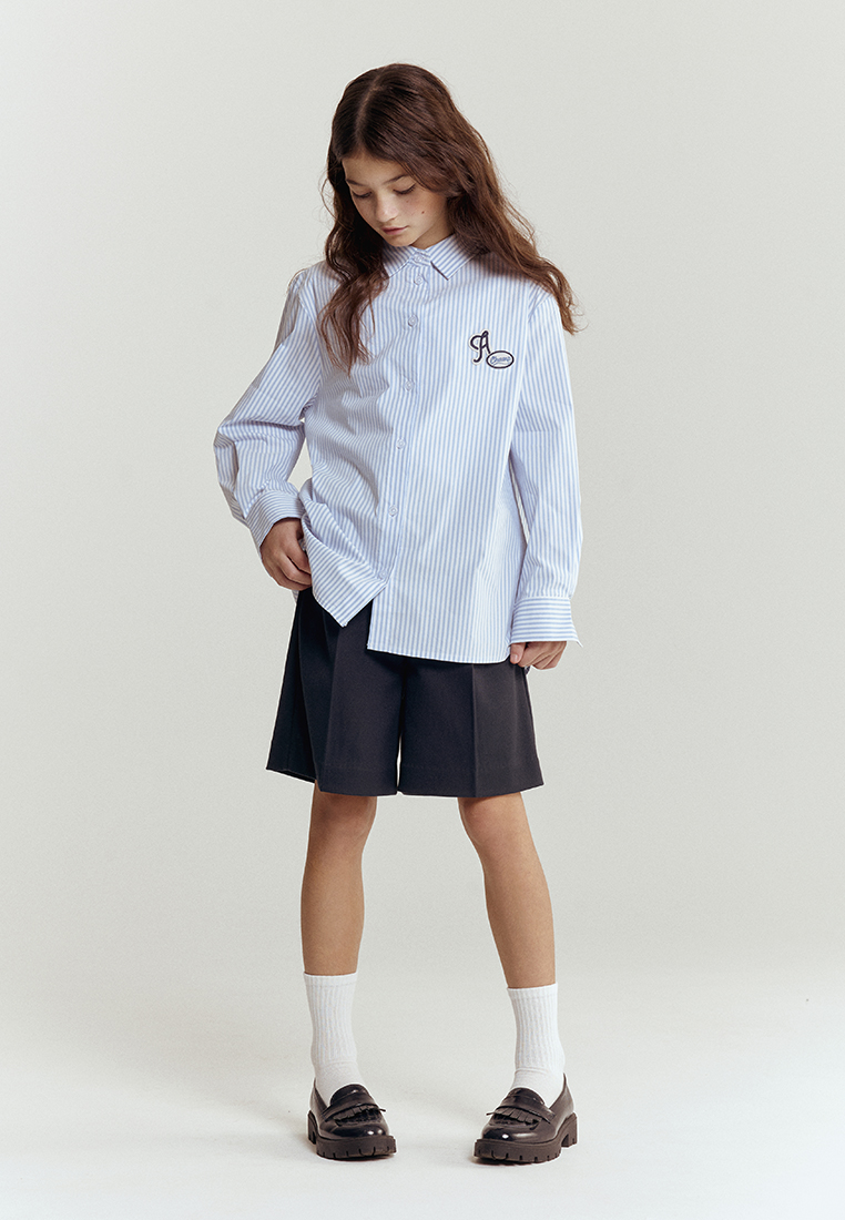 Рубашка artie W25K01RU-1328D/Бело-голубой - фото 5