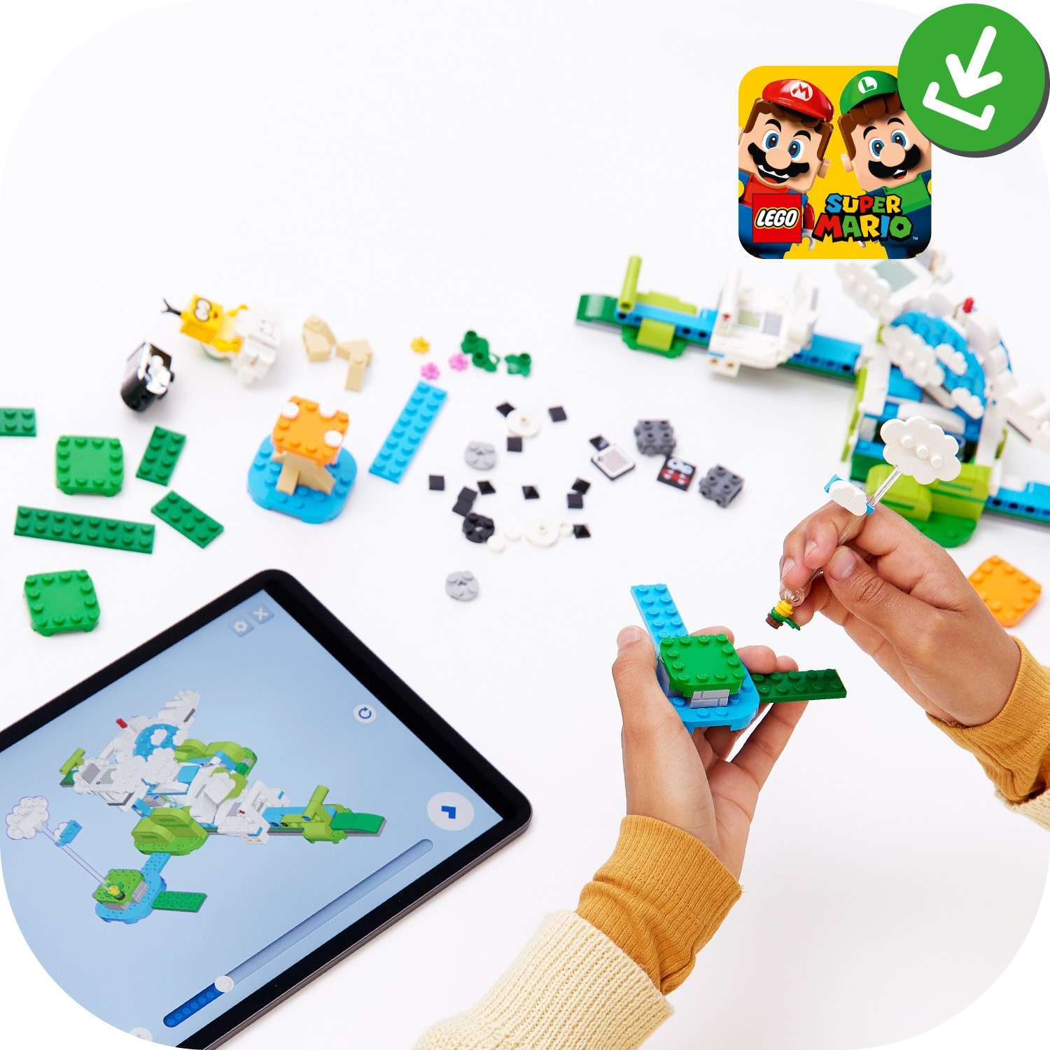Конструктор LEGO Super Mario Небесный мир лакиту блочный - фото 10