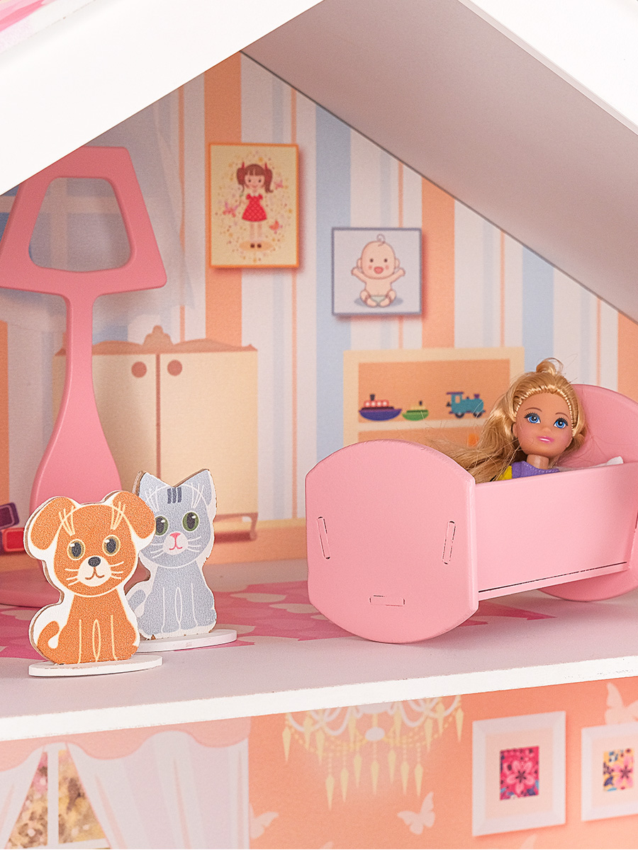 Домик для кукол PAREMO 120 см с мебелью PD316-02 - фото 14