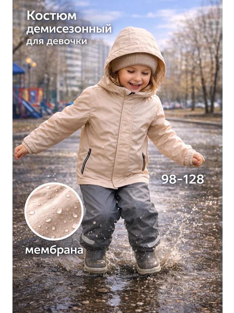 Куртка и брюки fox-cub 0423A003W0/Бежевый - фото 4