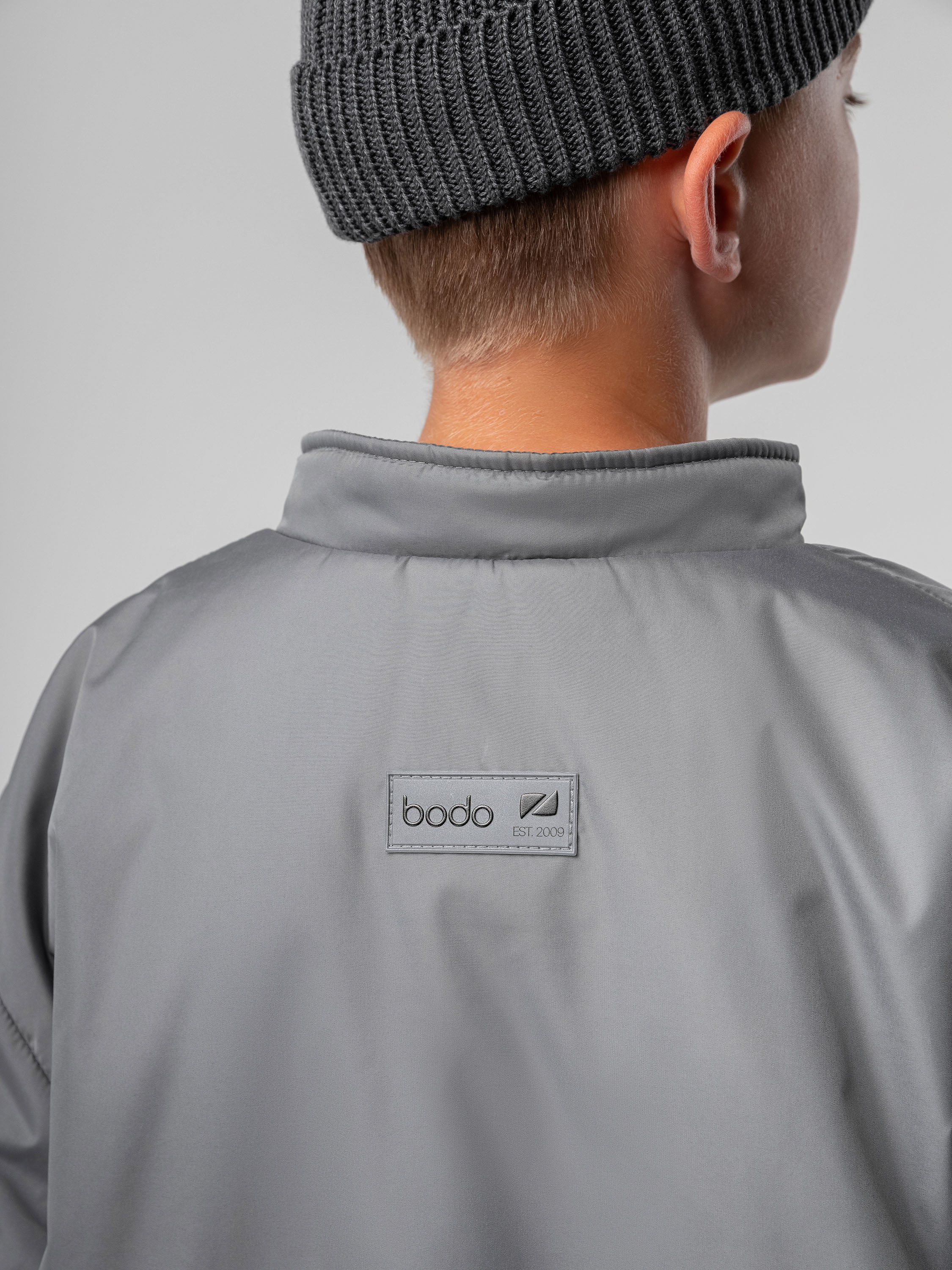 Куртка-бомбер Bodo 49-11МU_серый - фото 9