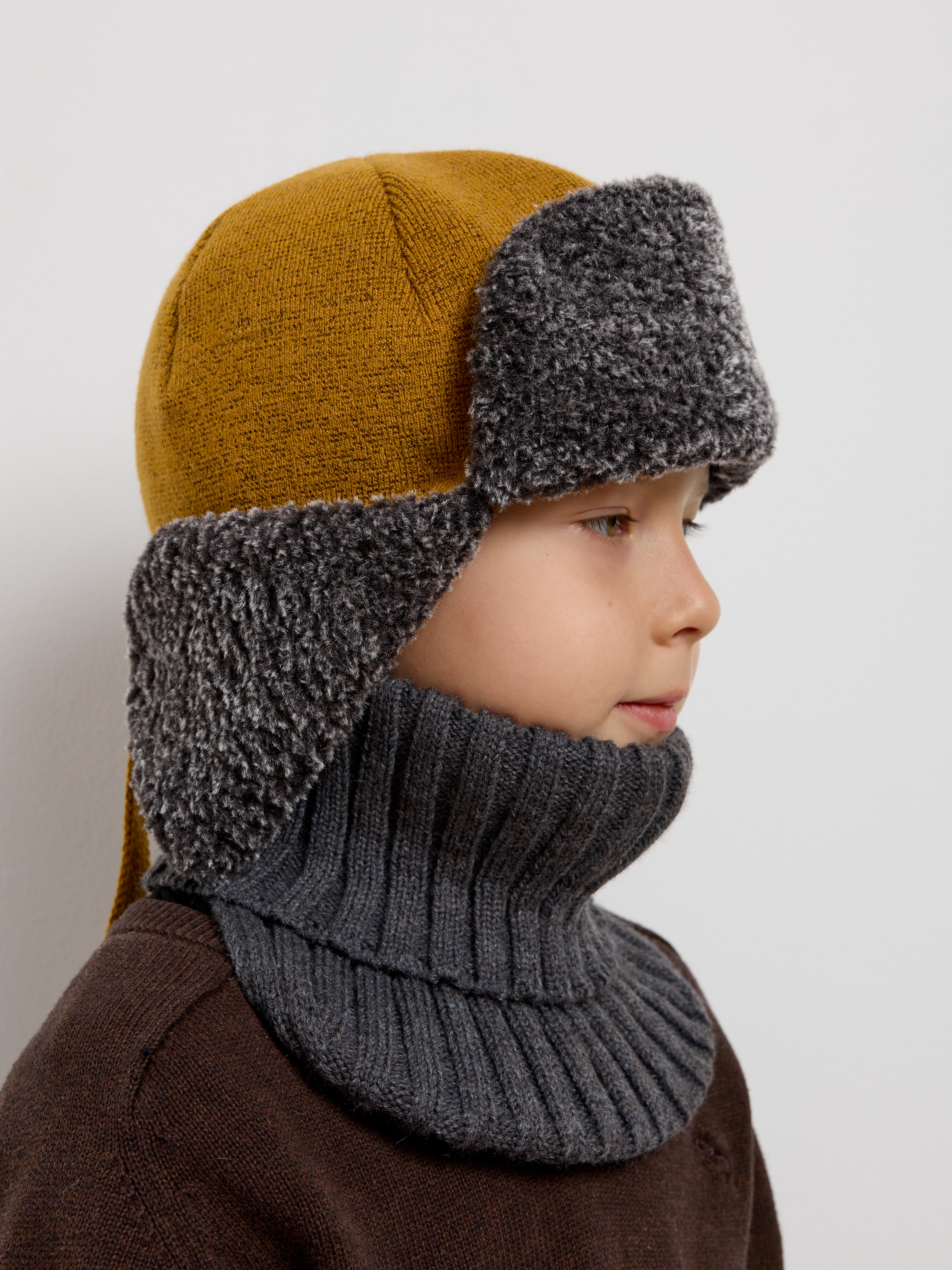 Шапка-ушанка Starkoff Kids Д500918 - фото 11