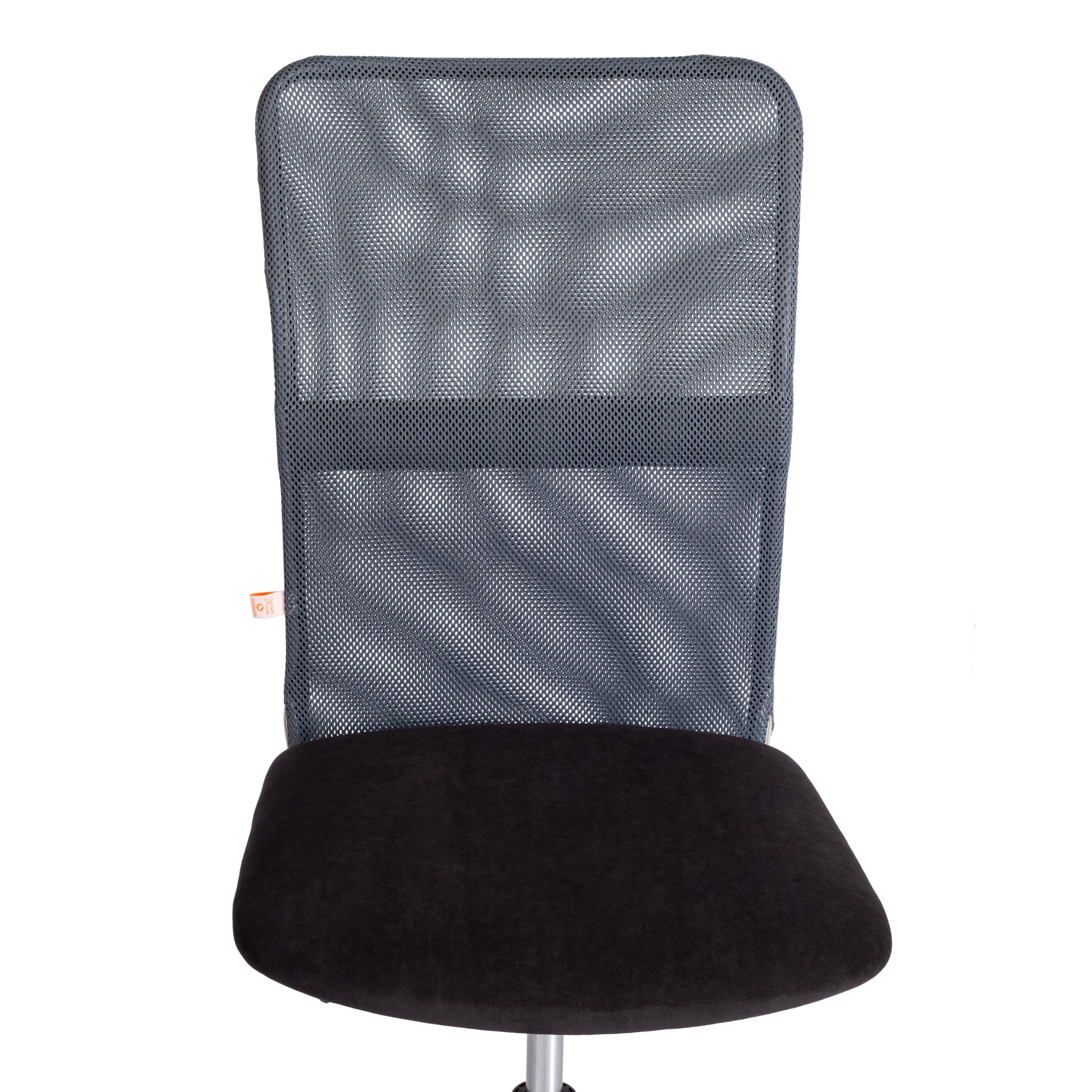 Компьютерное кресло TETCHAIR Старт флок ткань черный серый - фото 7