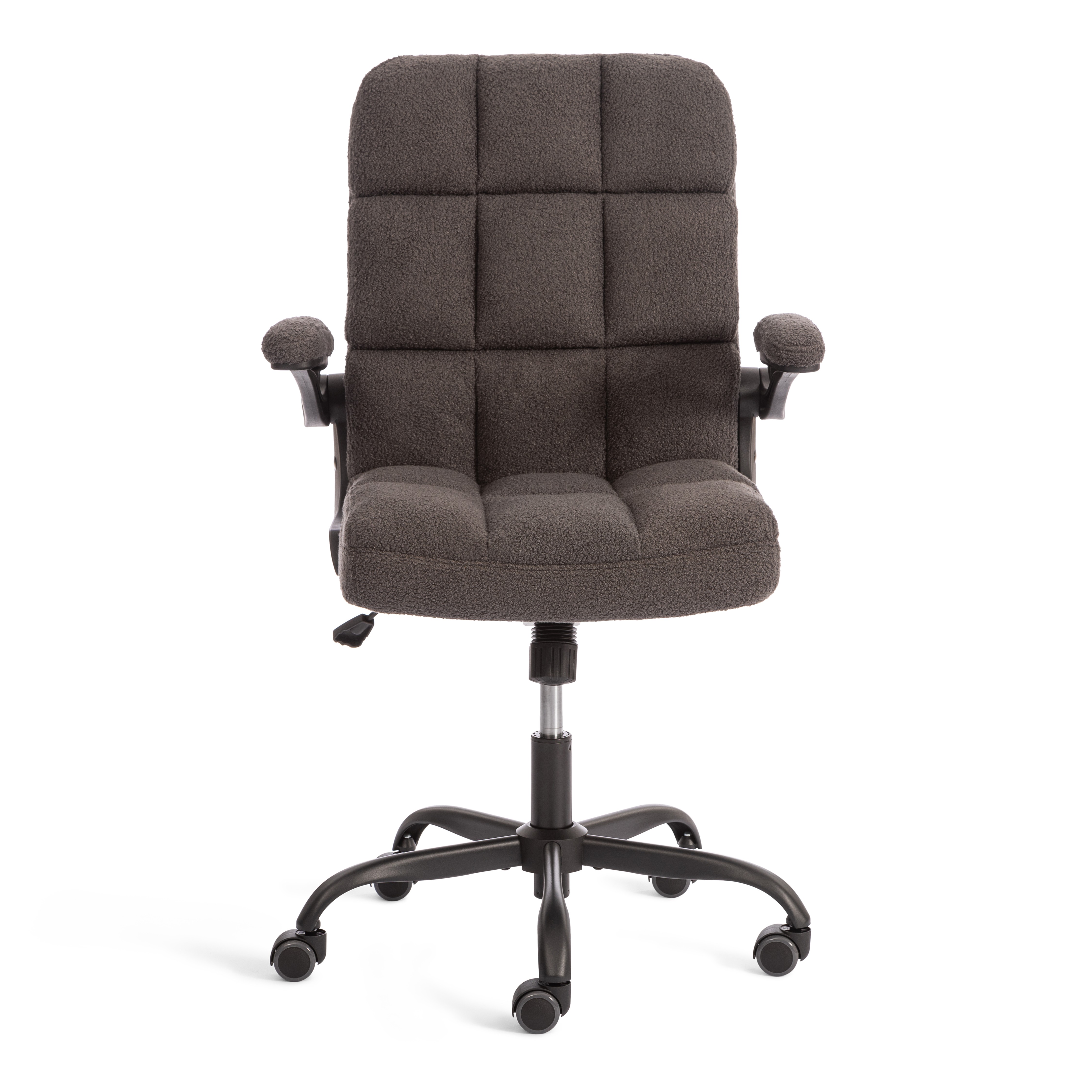 Компьютерное кресло TETCHAIR Лугано ткань тедди серый - фото 6