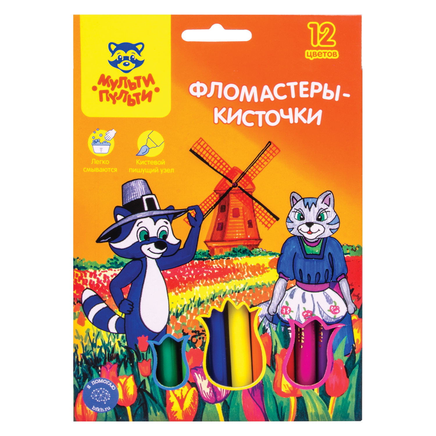 Фломастеры МуЛьти-ПуЛьти 12 цв. - фото 1