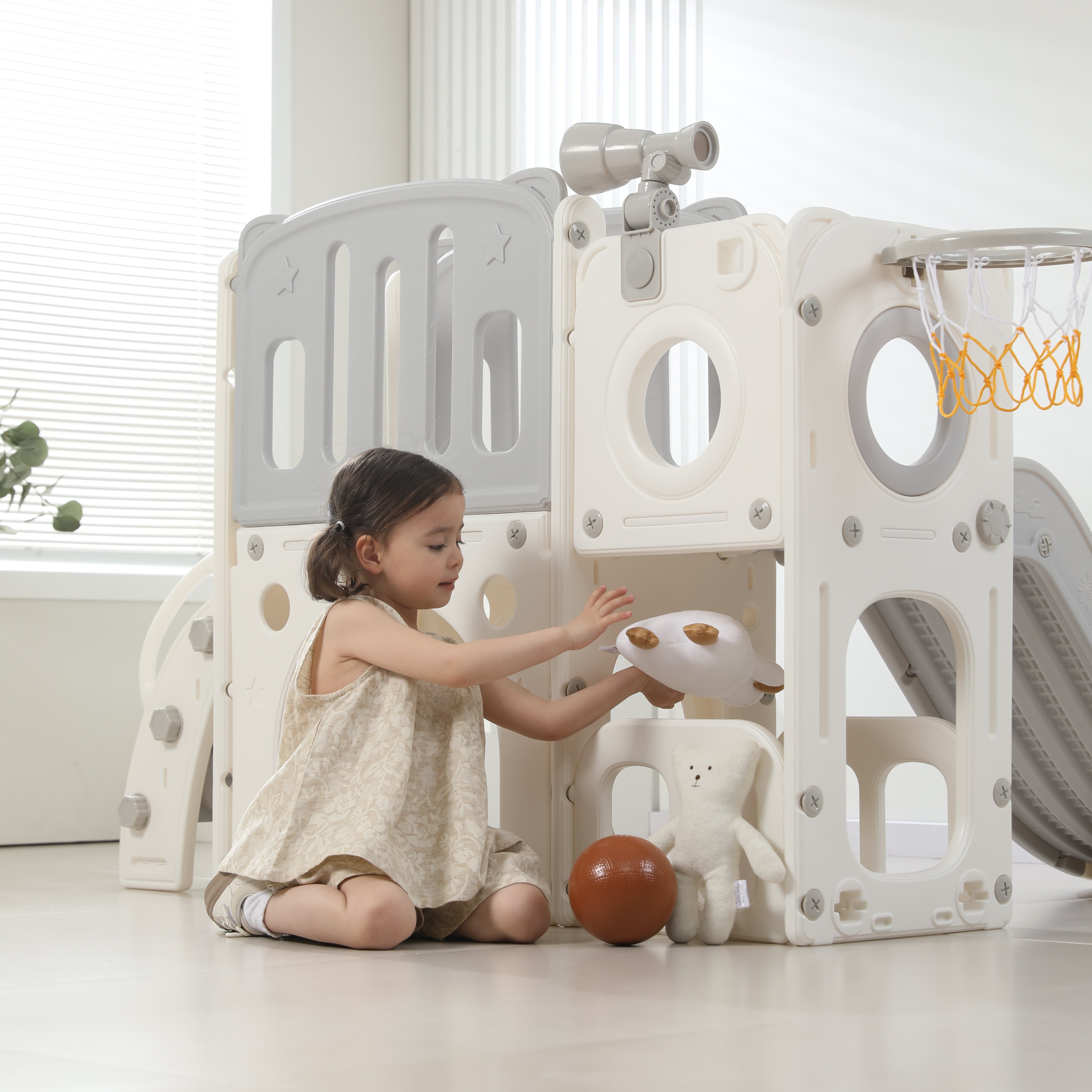 Игровой комплекс UNIX Kids Star Grey - фото 12