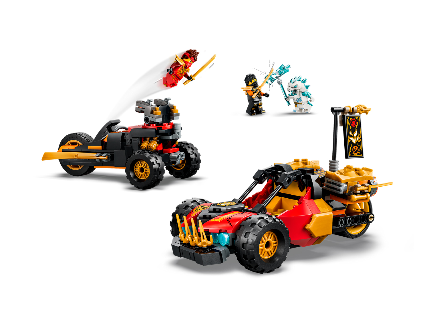 Конструктор LEGO NINJAGO Комбинируемый авто 394 дет. - фото 3