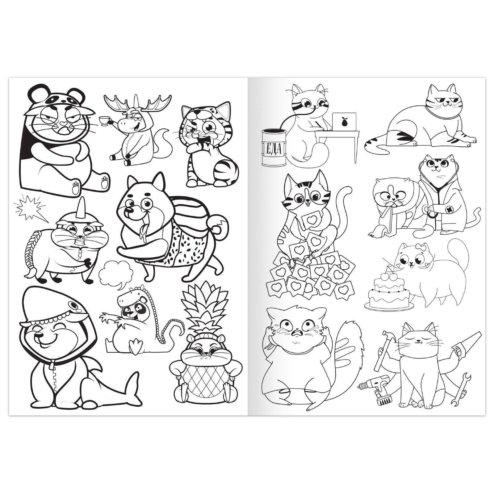 Раскраска Буква-ленд Милые питомцы 12 стр А5 - фото 3