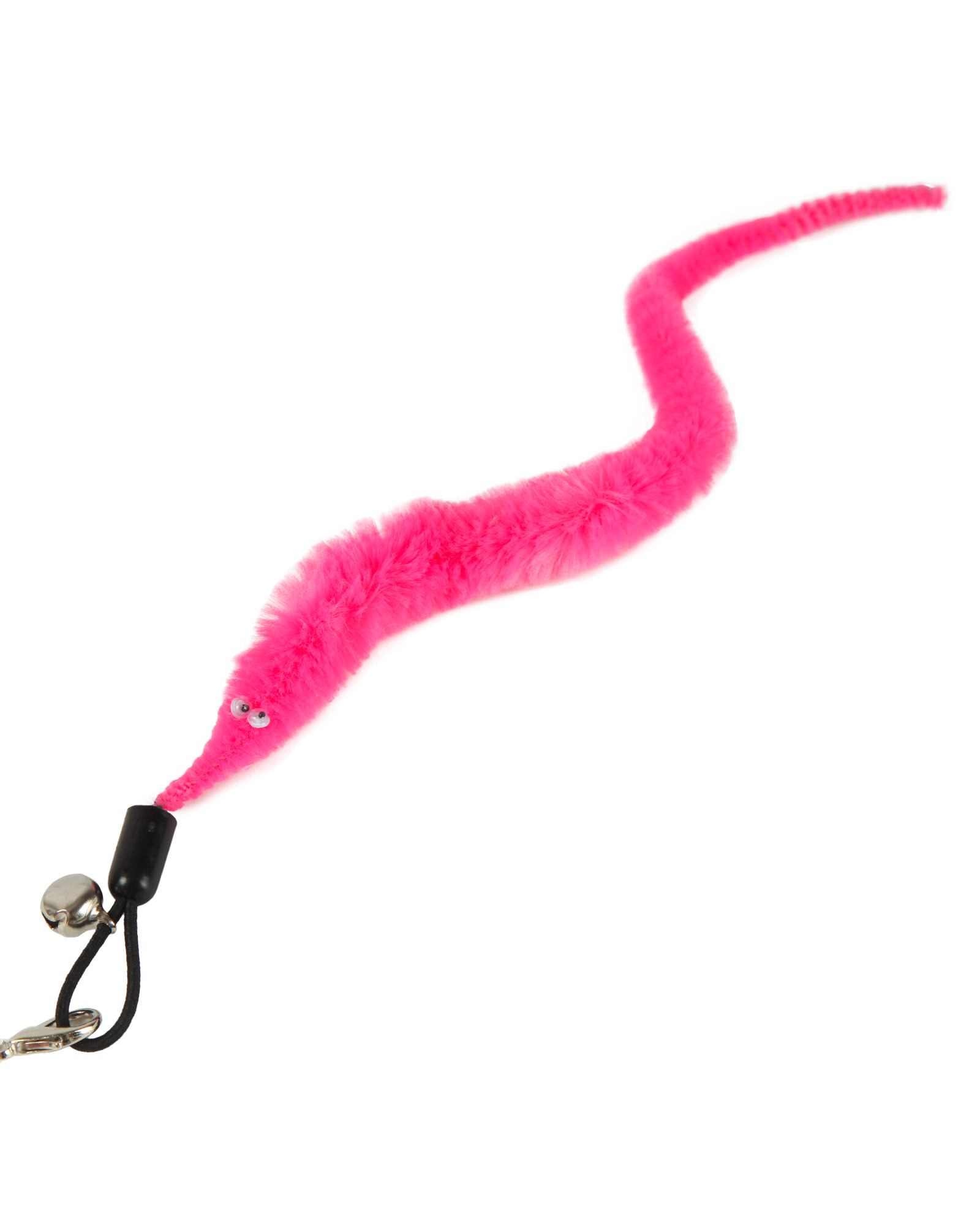 Игрушка для кошек Barbaks Дразнилка-червячок на пластиковой удочке 43см - фото 2