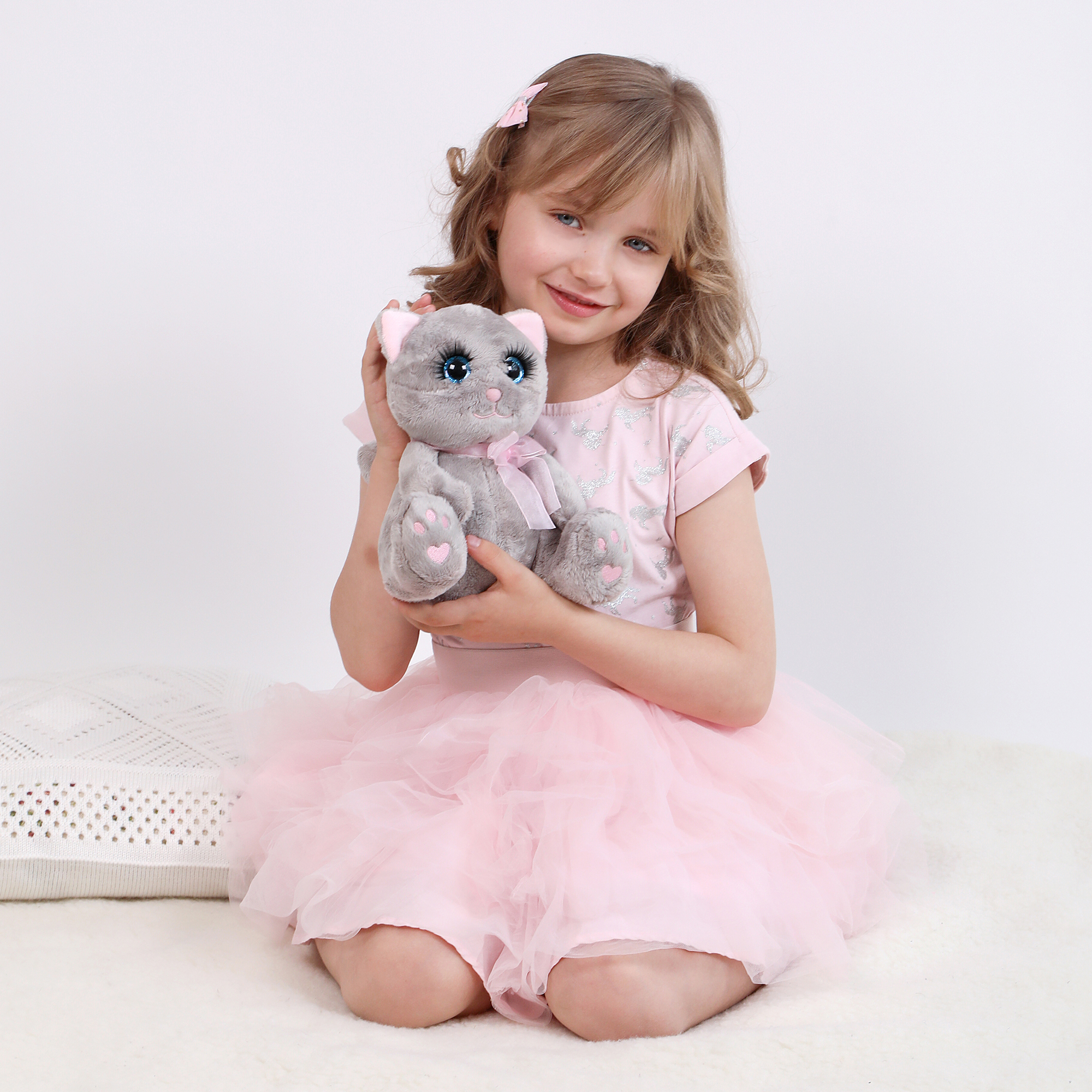 Мягкая игрушка Angel Collection котик Глазастик 20 см - фото 7