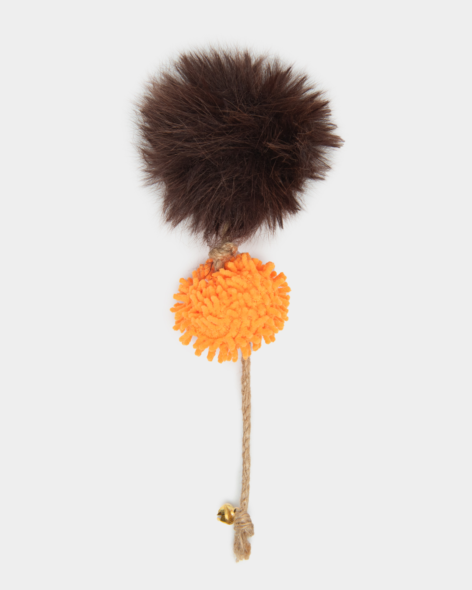 Игрушка для кошек Barbaks Птенчик с шариком с кошачьей мятой с плюшевым мячиком и канатиком 25*10см - фото 6