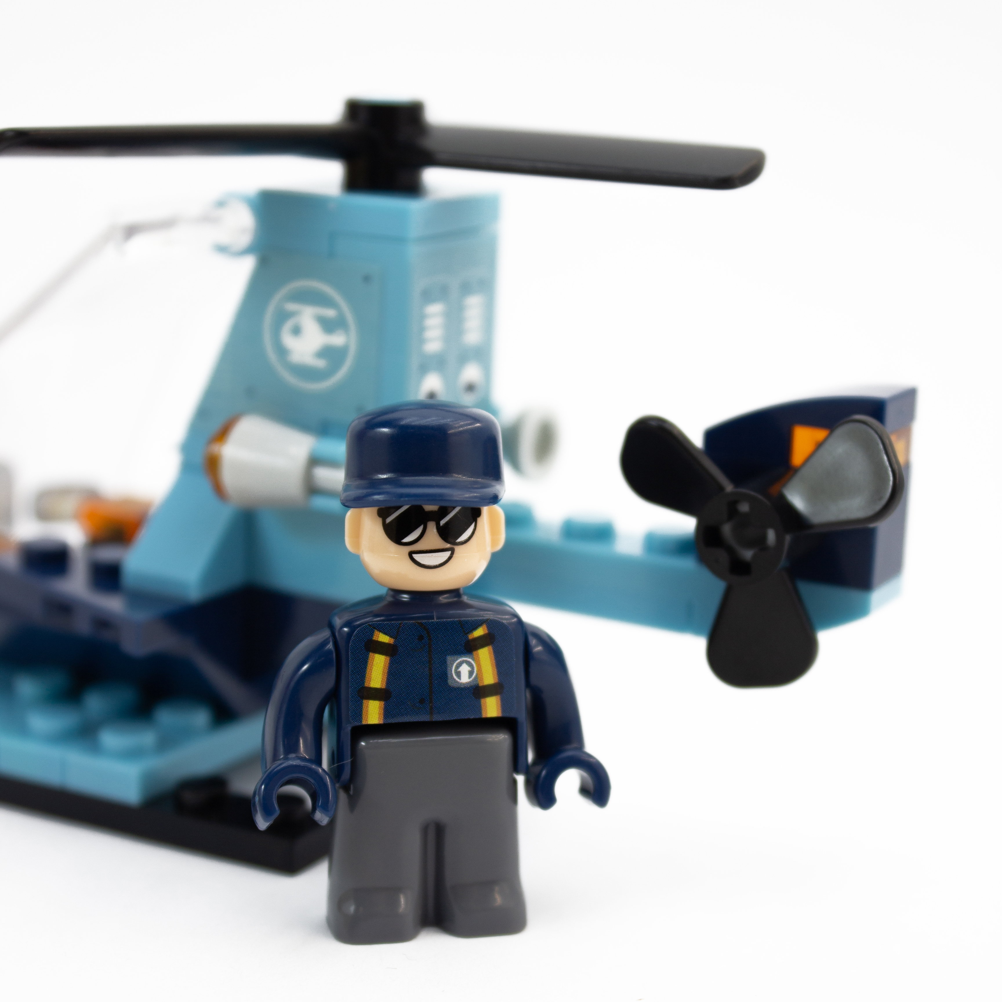 Конструктор kids bricks Вертолет 44 дет. - фото 7