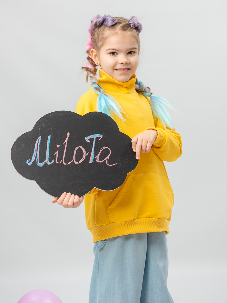 Свитшот MiloTa ТФ04/желтый - фото 4