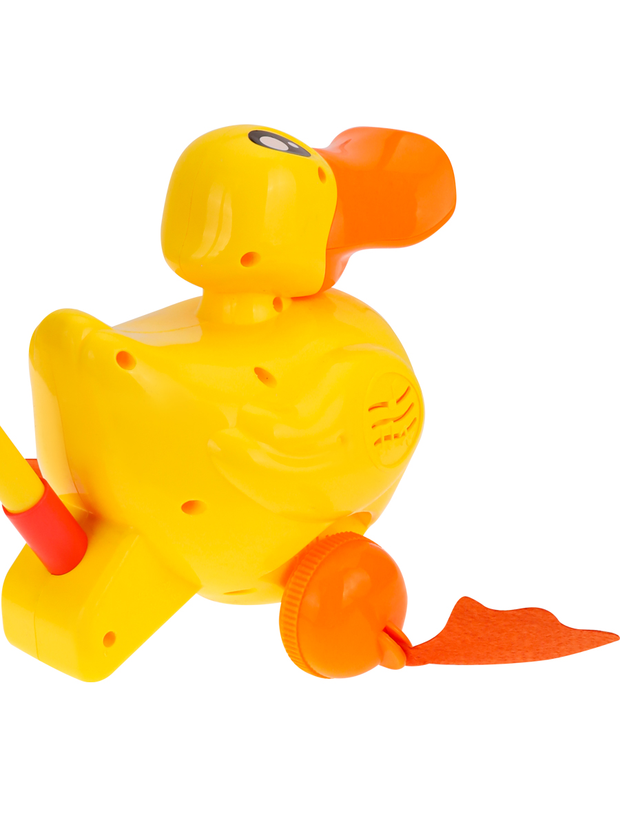 Игрушка Рыжий кот каталка Утка - фото 4