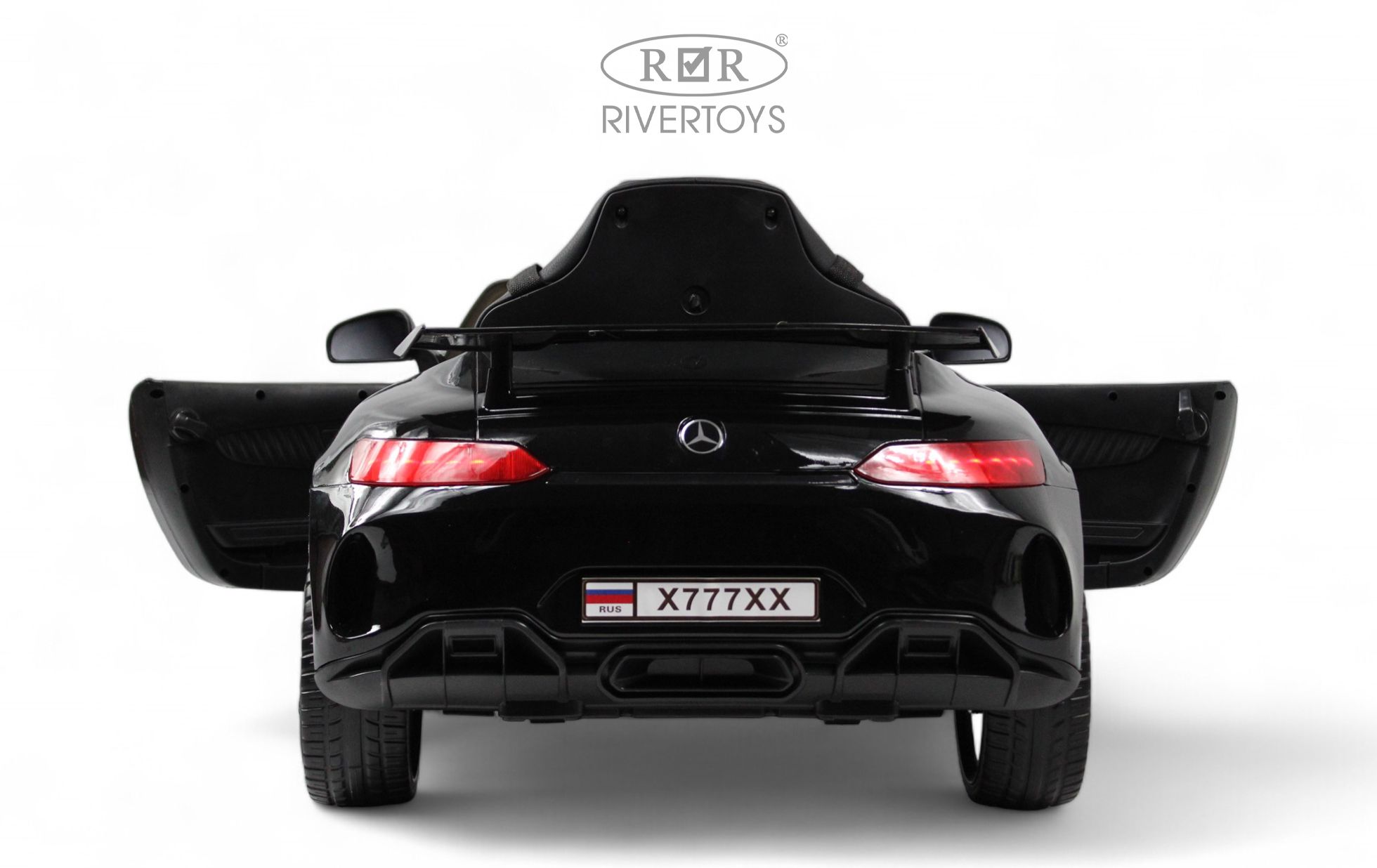 Электромобиль RIVERTOYS Mercedes X777XX-AMG-BLACK-GLANEC С пультом ДУ - фото 15