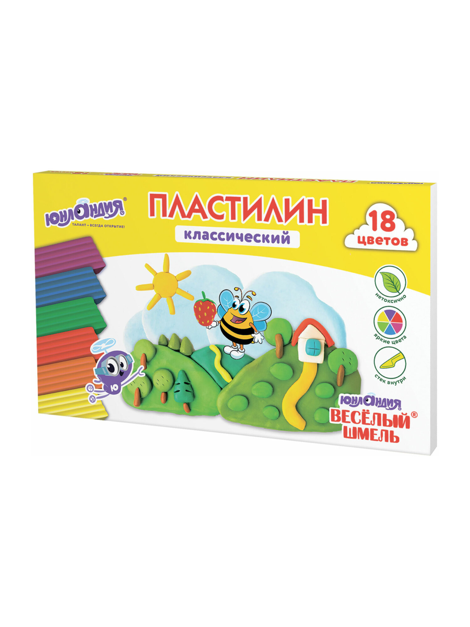 Пластилин Юнландия 18 цв. - фото 9