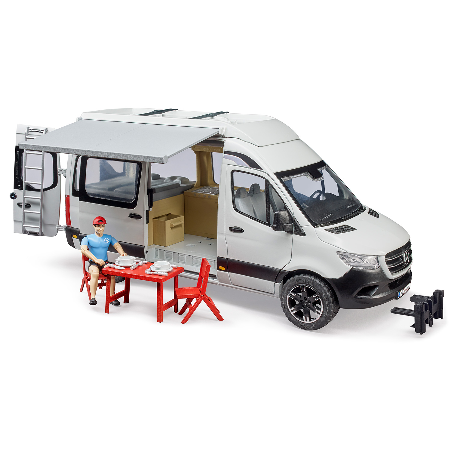 Автомобиль Bruder Mercedes Sprinter туристический 02-672 - фото 4